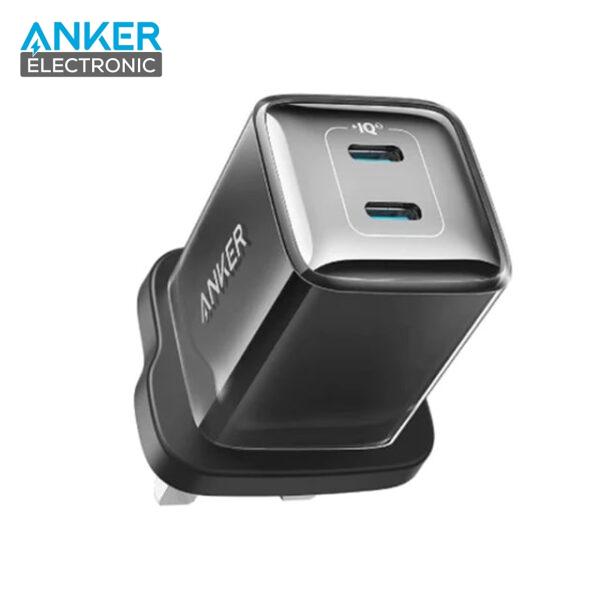 شارژر دیواری 40 وات انکر Anker 521 Charger Nano Pro A2038K11 + مبدل پریز (هدیه)